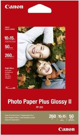 CANON PP-201 Fotoglanz Plus II 265g 10x15cm 50 Blatt