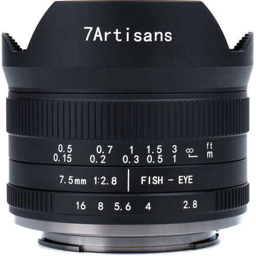 7ARTISANS 7.5mm 1:2.8 II Sony E-Mount (APS-C) schwarz (Manual Focus) (mit Zugabe)