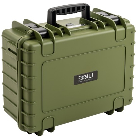 B&W Koffer Typ 5000 SI (Würfelschaumstoff) grün