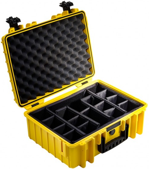 B&W Koffer Typ 5000 RPD (variable Facheinteilung) gelb