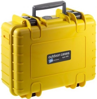 B&W Koffer Typ 500 SI (Würfelschaumstoff) gelb
