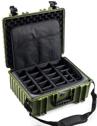 B&W Koffer mit Fototasche Typ 6000 grün