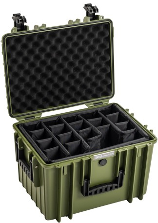 B&W Koffer Typ 5500 RPD (variable Facheinteilung) grün