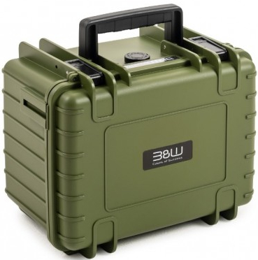 B&W Koffer Typ 2000 SI (Würfelschaumstoff) grün