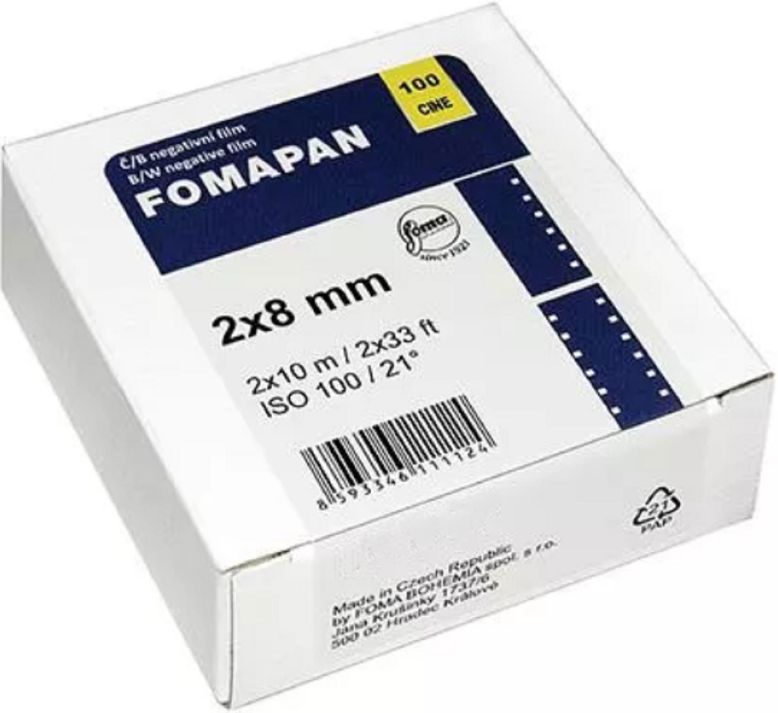 FOMA Fomapan Cine 100 2x 8mm 10m