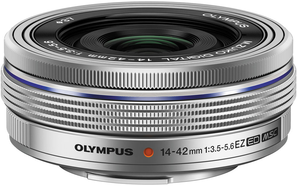 OM SYSTEM 14-42mm 1:3.5-5.6 ED EZ silber (Micro 4/3) (mit Zugabe) Image