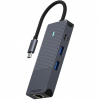 RAPOO USB-C 8-in-1 Multiport Adapter (Ne...