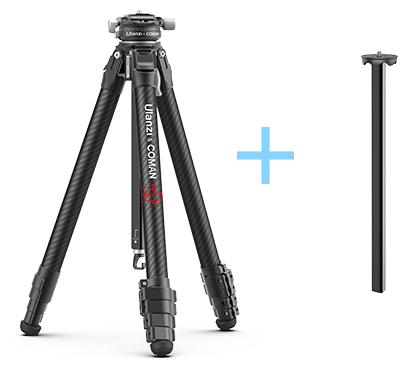 ULANZI X Zero Coman QR Carbonreisestativ mit Mittelsäule 1/4