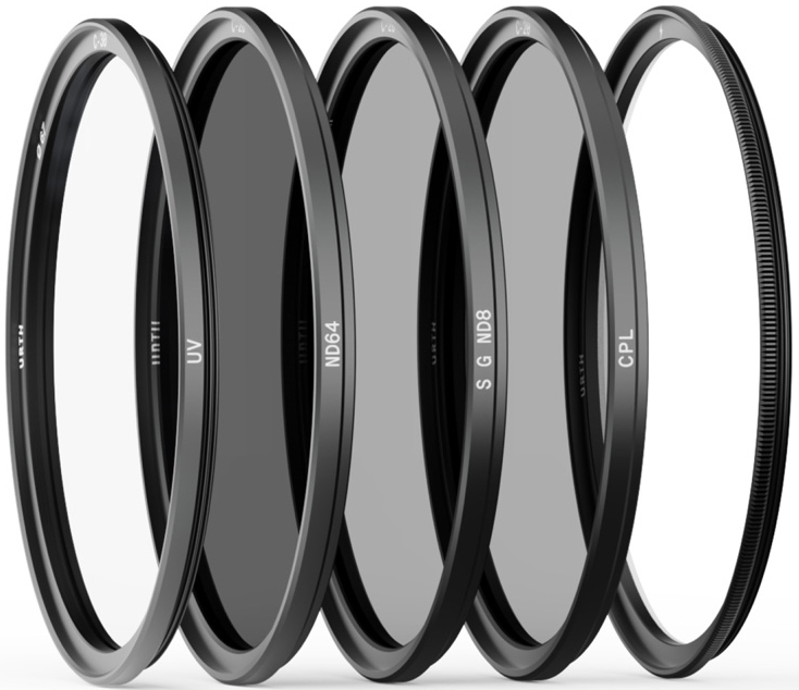URTH Magnetic Landscape Filter Kit Plus+ (UV, CPL, SGND8, ND64) 55mm
